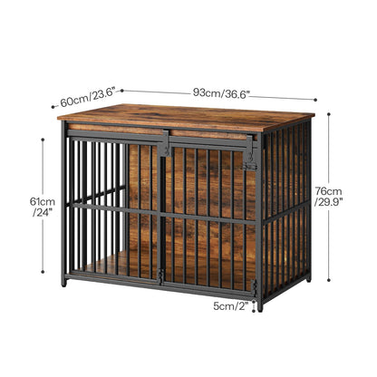 HOOBRO 36.6-inch Dog Crate Furniture & Heavy Duty Dog Kennel