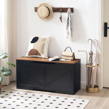 HOOBRO 39.4-inch Vintage Wooden Storage Box