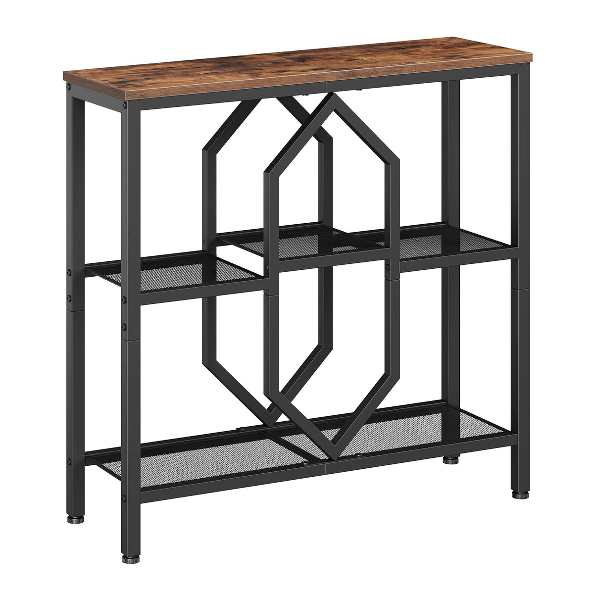 HOOBRO Console Table, Narrow Entryway Table, Behind Couch Table, Rustic