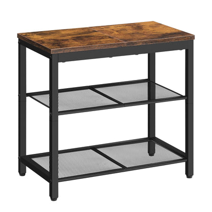 HOOBRO 3-Tier Industrial Shoe Rack with Mesh Shelves