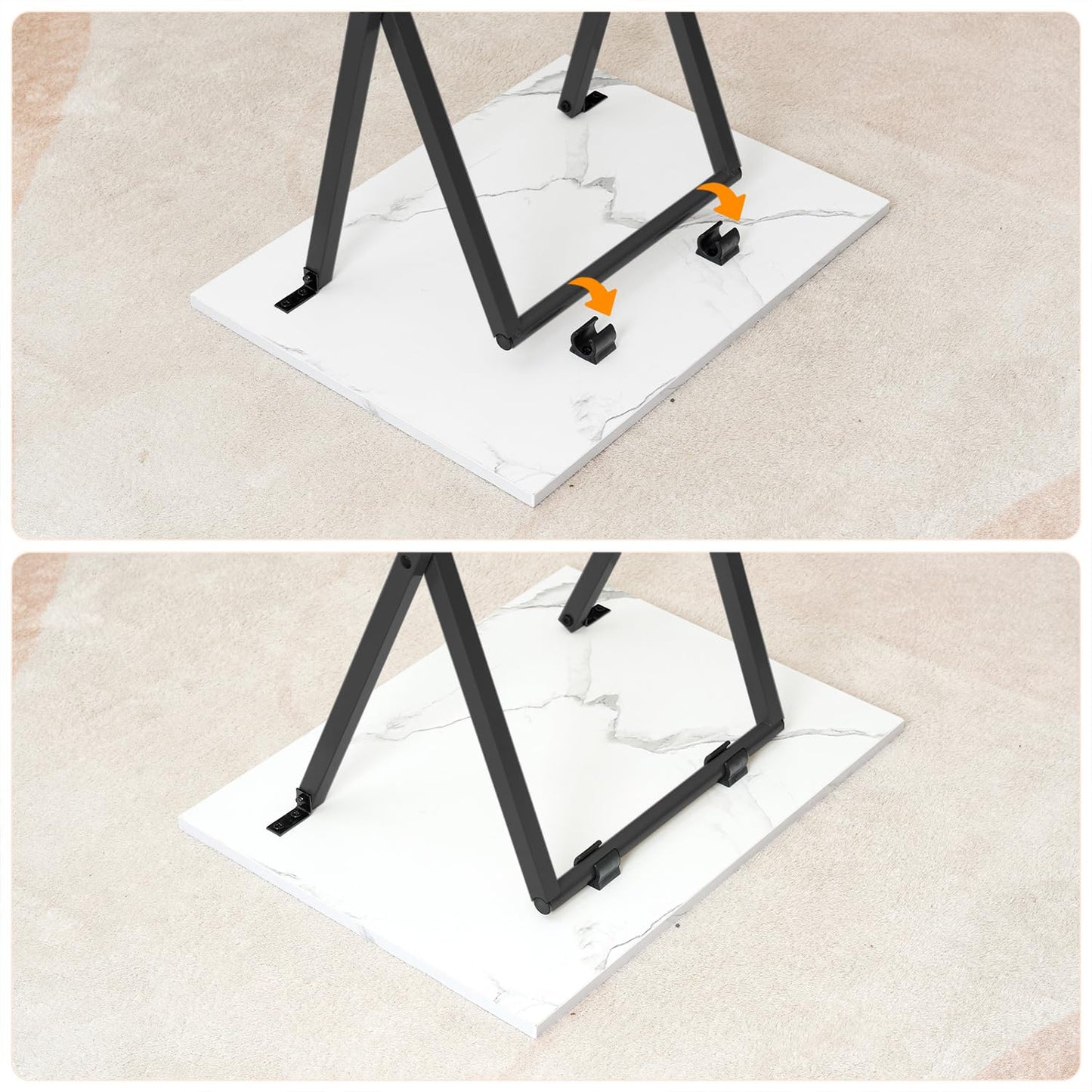 HOOBRO Sturdy, Compact, and Foldable TV Tray Table /2PICS