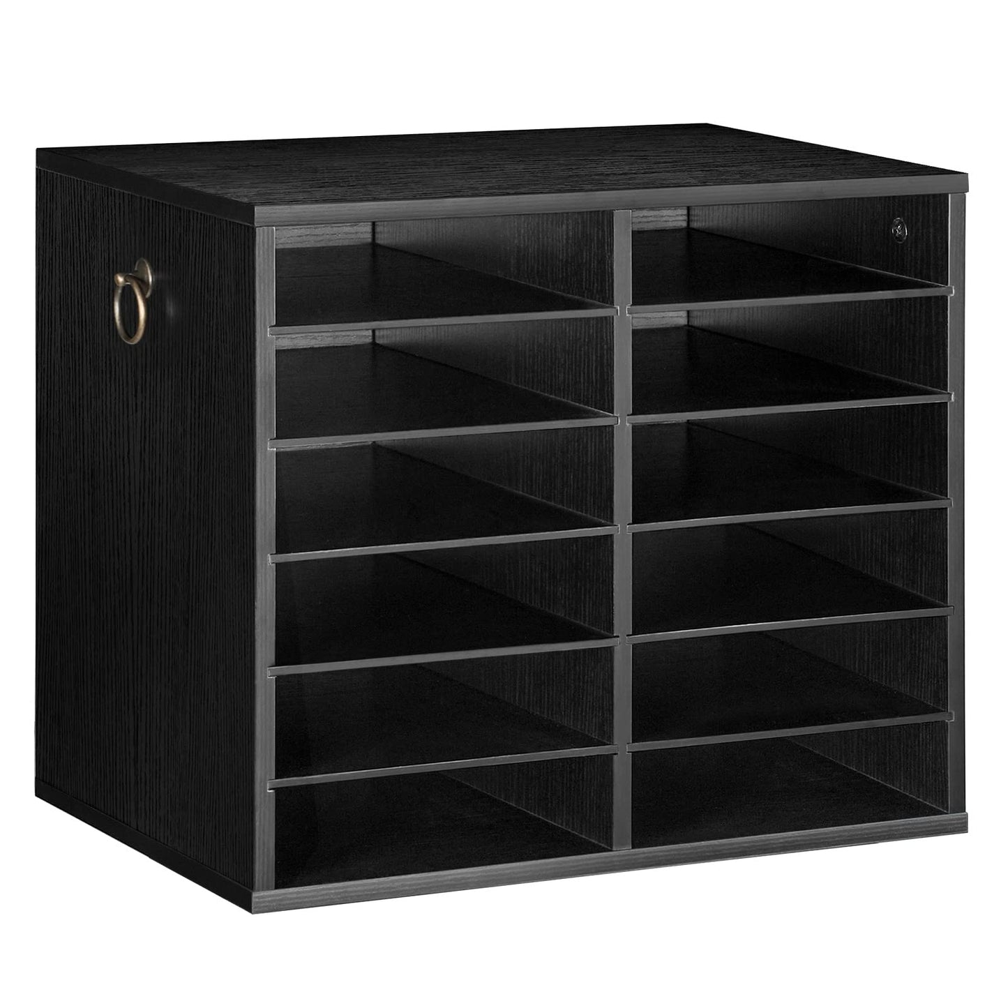 HOOBRO 12-Compartment Office File Cabinet with Adjustable Shelves