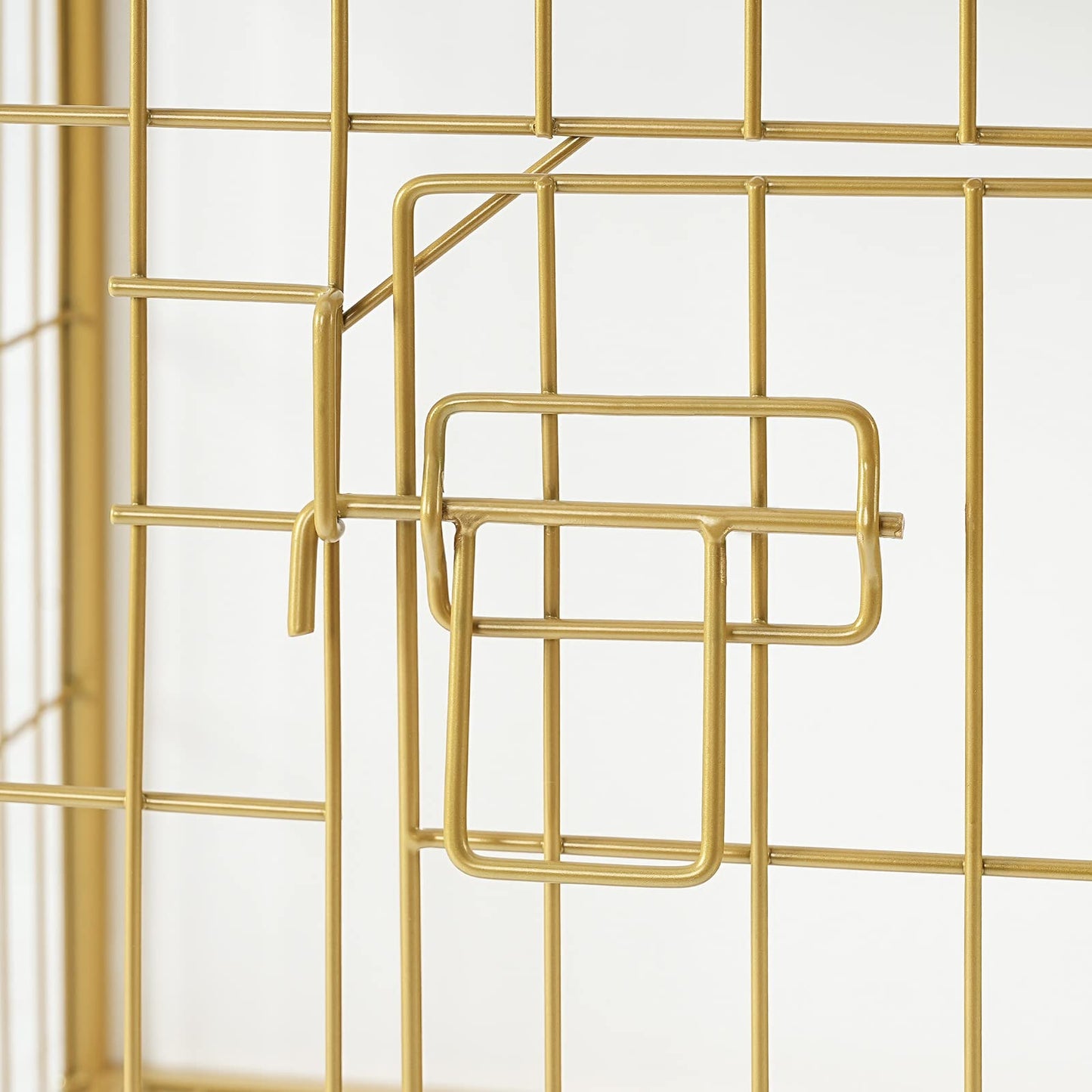 HOOBRO White 38.6-inch Wooden Double Door Large Indoor Dog Cage with Pull-out Tray