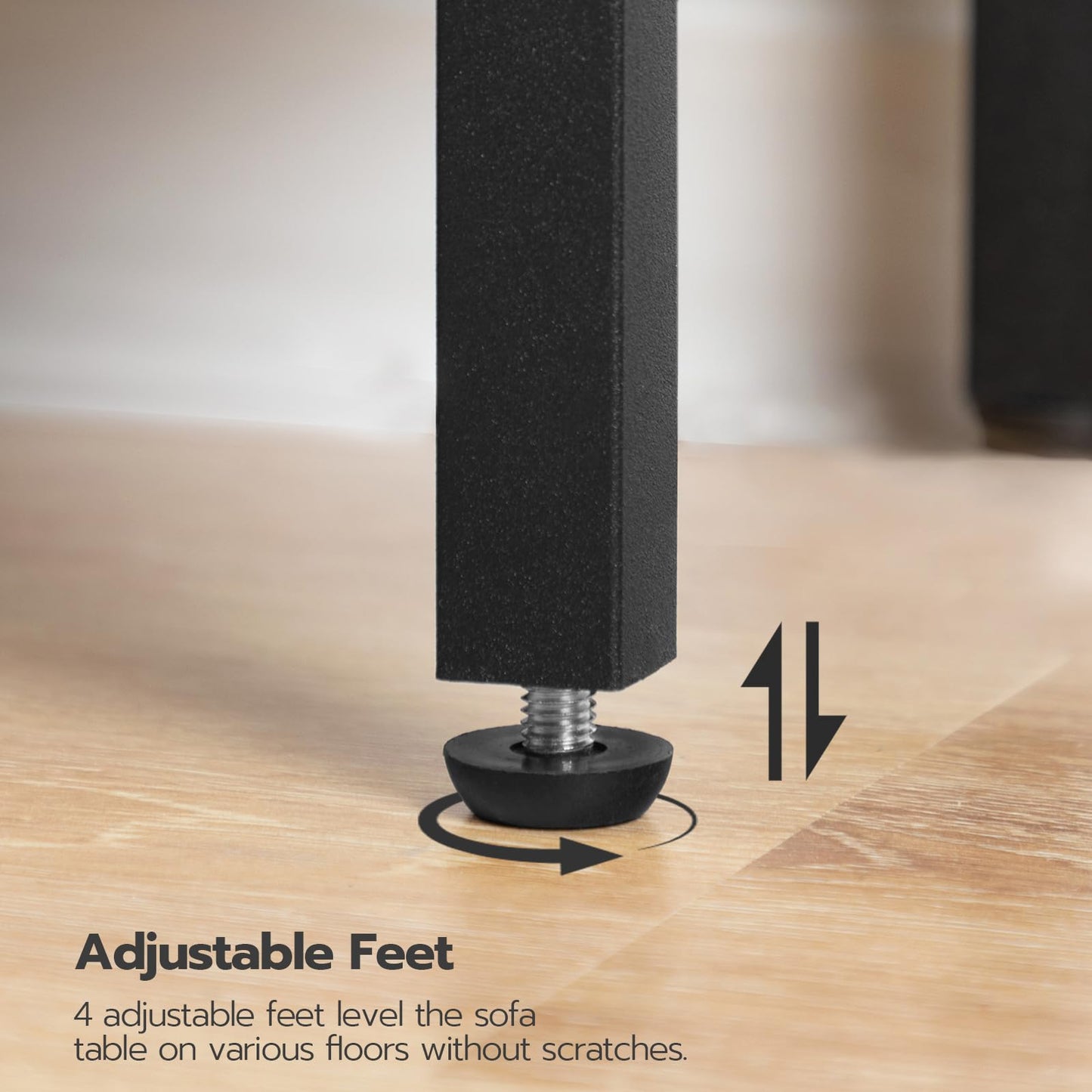 HOOBRO Retro Brown 29.5-inch Narrow Console Table with 2 Fabric Drawers