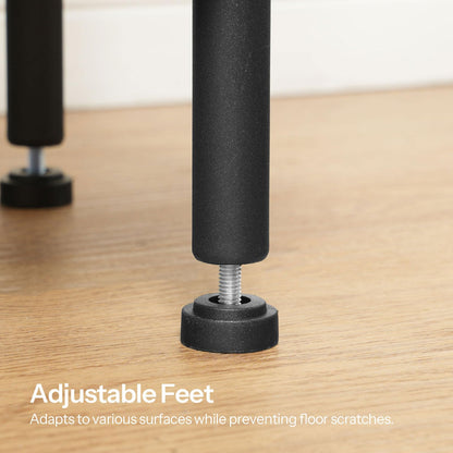 HOOBRO 3-Tier Small Round Side Table with Charging Station