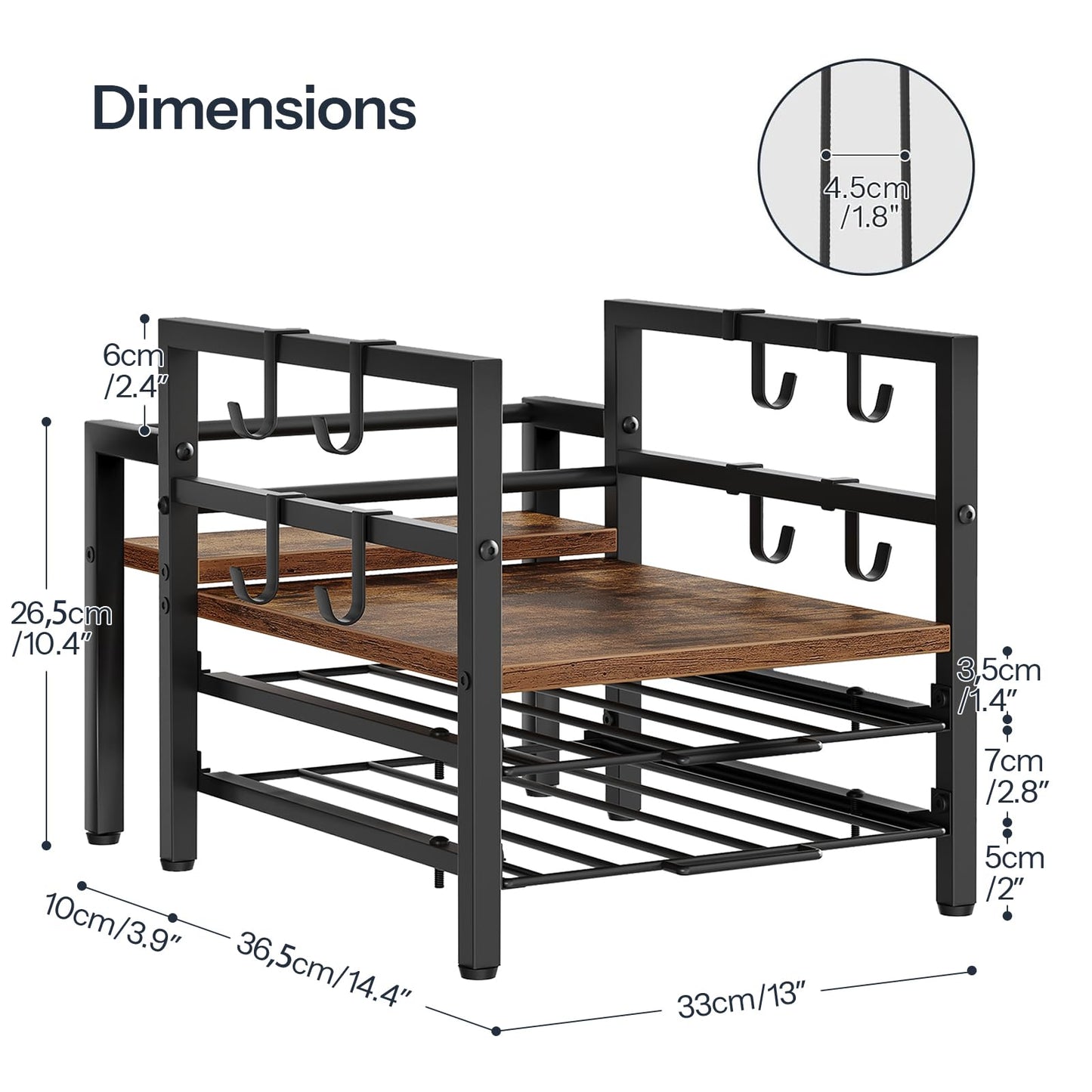 HOOBRO K-Cup Coffee Capsule Holder with Cup Holder