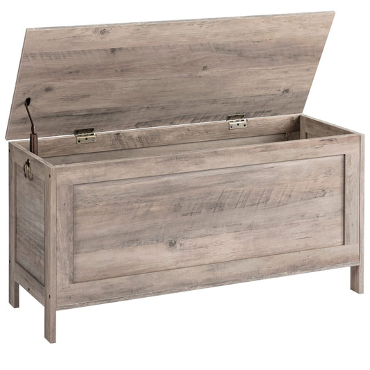 HOOBRO Greige Retro Wood Grain Locker with Safety Hinges