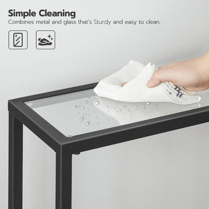 HOOBRO 39.4 inch Metal Frame Entryway Console Table