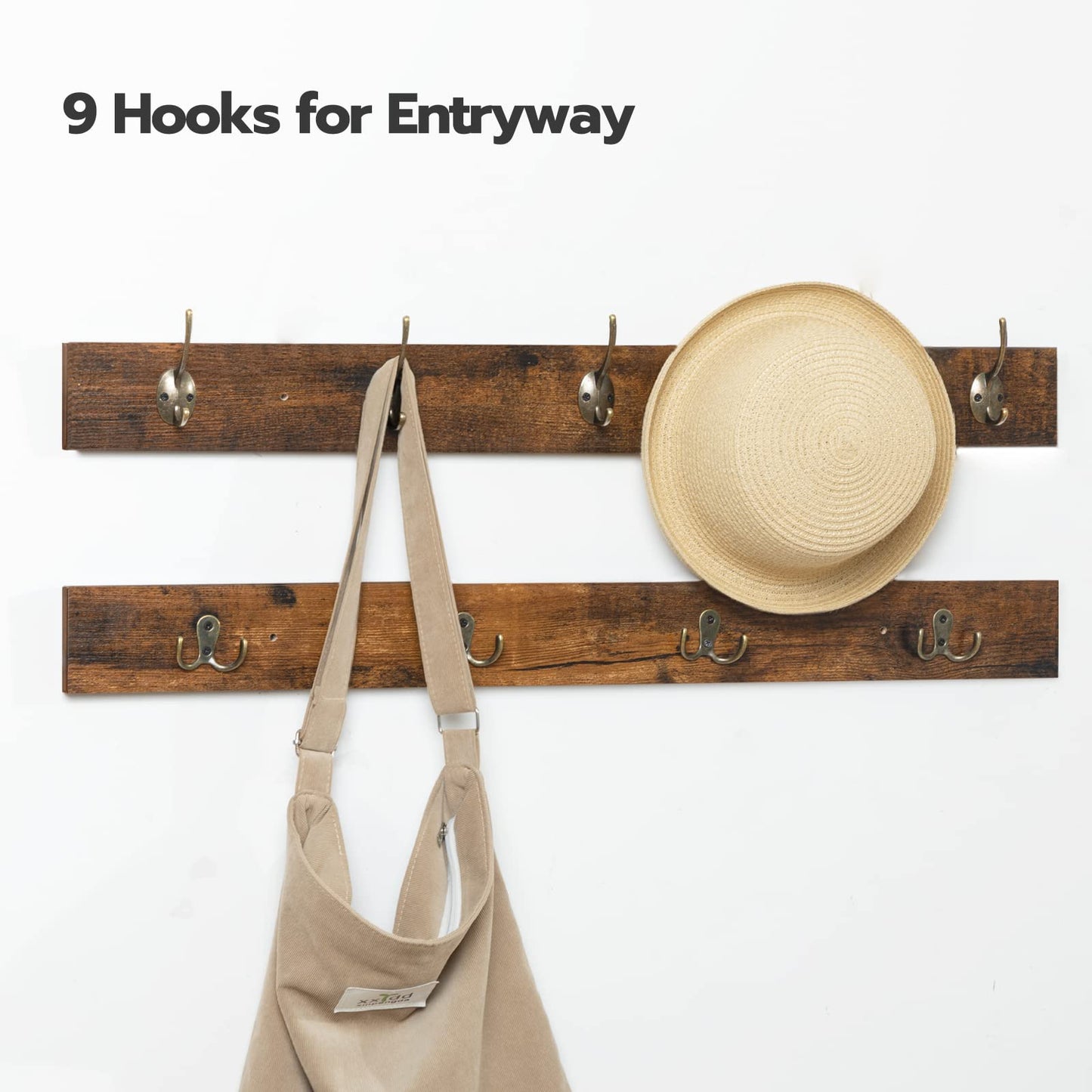 HOOBRO 39.4-inch Padded Shoe Cabinet Bench with Compartments