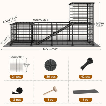 HOOBRO Guinea Pig Cage with Waterproof Mat