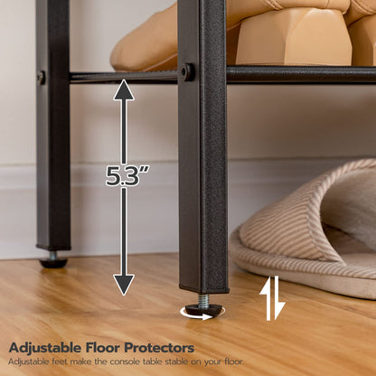 HOOBRO Retro Brown Industrial Style Five-Tier Hallway Coat Rack with Shoe Storage & Bench & 5 Hooks