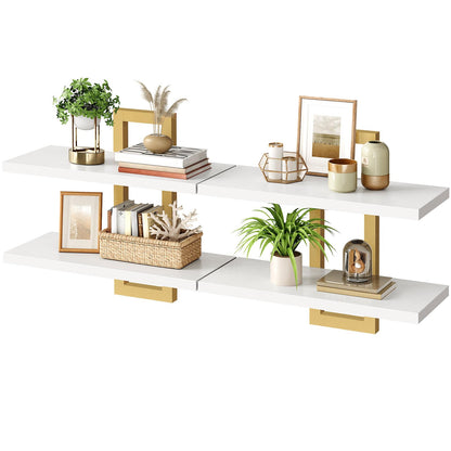 HOOBRO 15-inch Wall-Mounted Shelf /2PICS