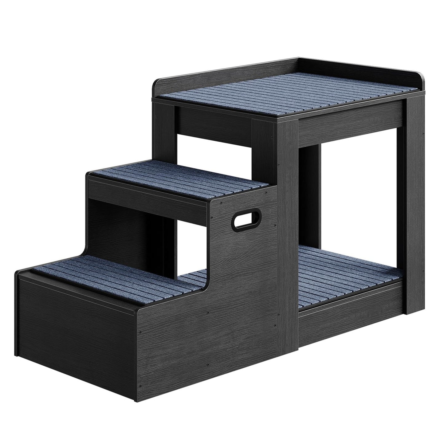 HOOBRO Pet Bunk Bed with Removable Ladder & Storage Compartments & 4 Non-Slip Mats