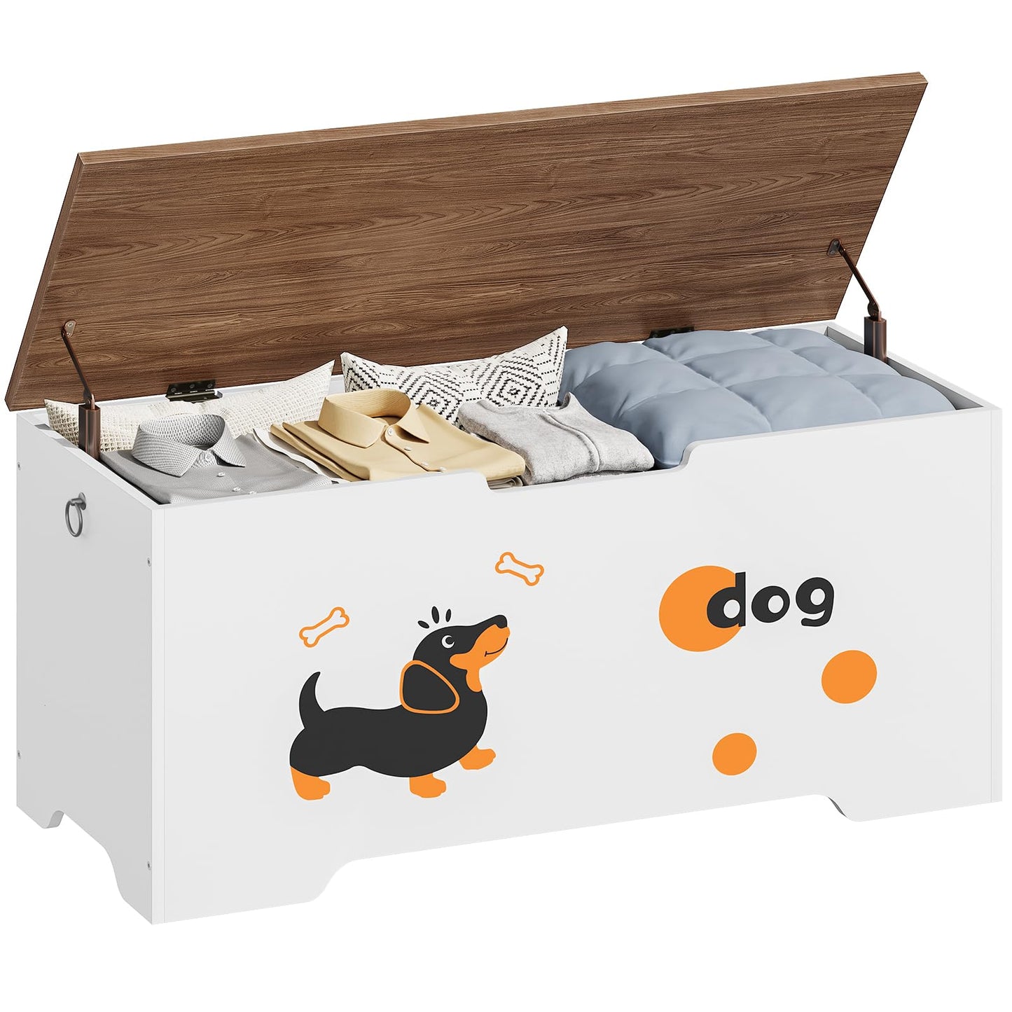 HOOBRO 39.4-inch Wood Toy Box & Storage Bench