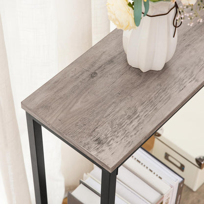 HOOBRO Narrow Console Table with Shelf for Entryway