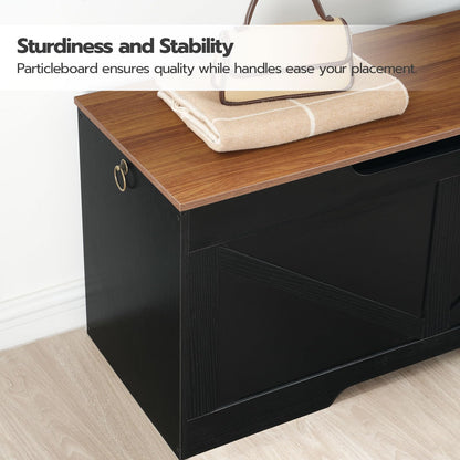 HOOBRO 39.4-inch Vintage Wooden Storage Box