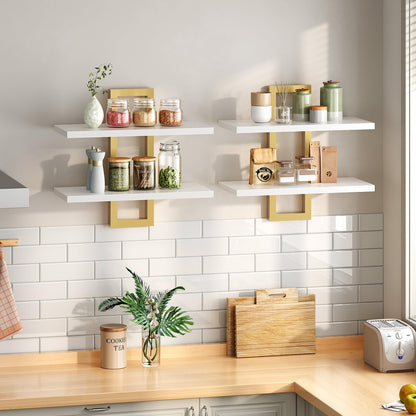 HOOBRO 15-inch Wall-Mounted Shelf /2PICS