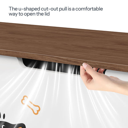 HOOBRO 43.3-inch Wooden Storage Bench & Toy Box