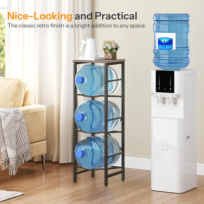HOOBRO 3-Tier 5-Gallon Water Bottle Rack