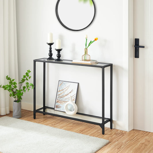 HOOBRO 39.4 inch Metal Frame Entryway Console Table