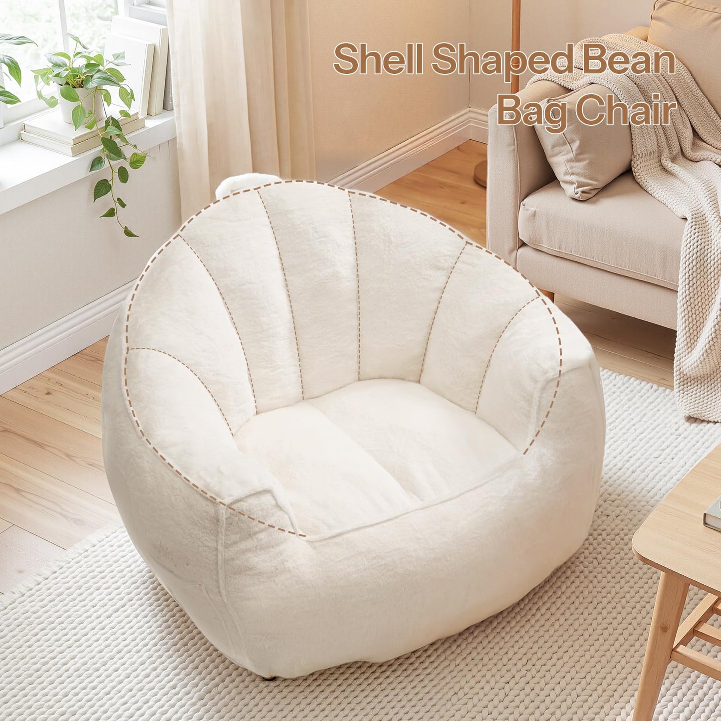 HOOBRO Oversized Bean Bag Chair for Adult