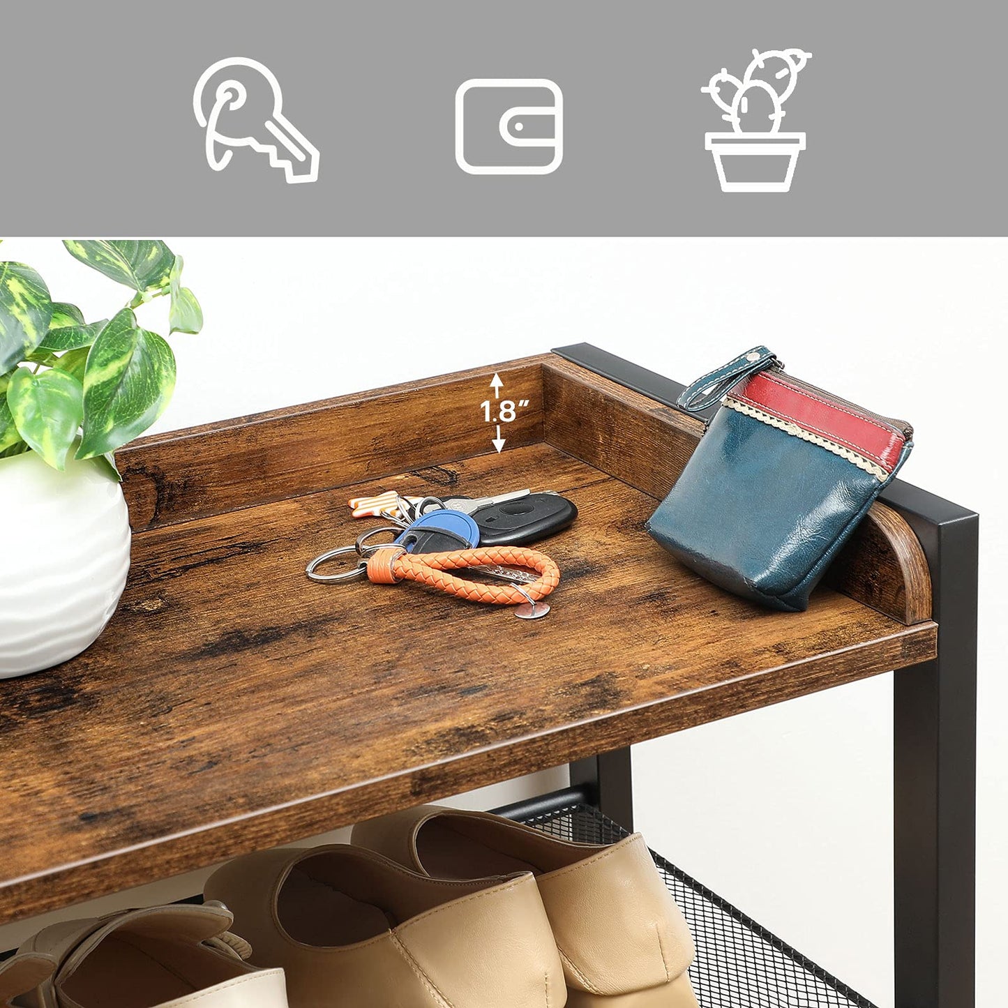 HOOBRO 8-Tier Narrow Shoe Rack & Shoe Storage Organizer