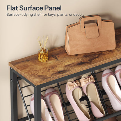 HOOBRO 5-Tier Shoe Rack Organizer Holds up to 12-16 Pairs of Shoes