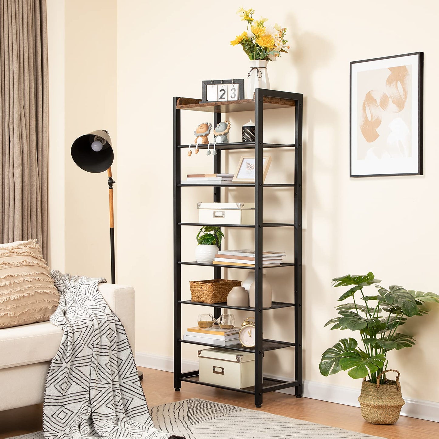 HOOBRO 8-Tier Narrow Shoe Rack & Shoe Storage Organizer