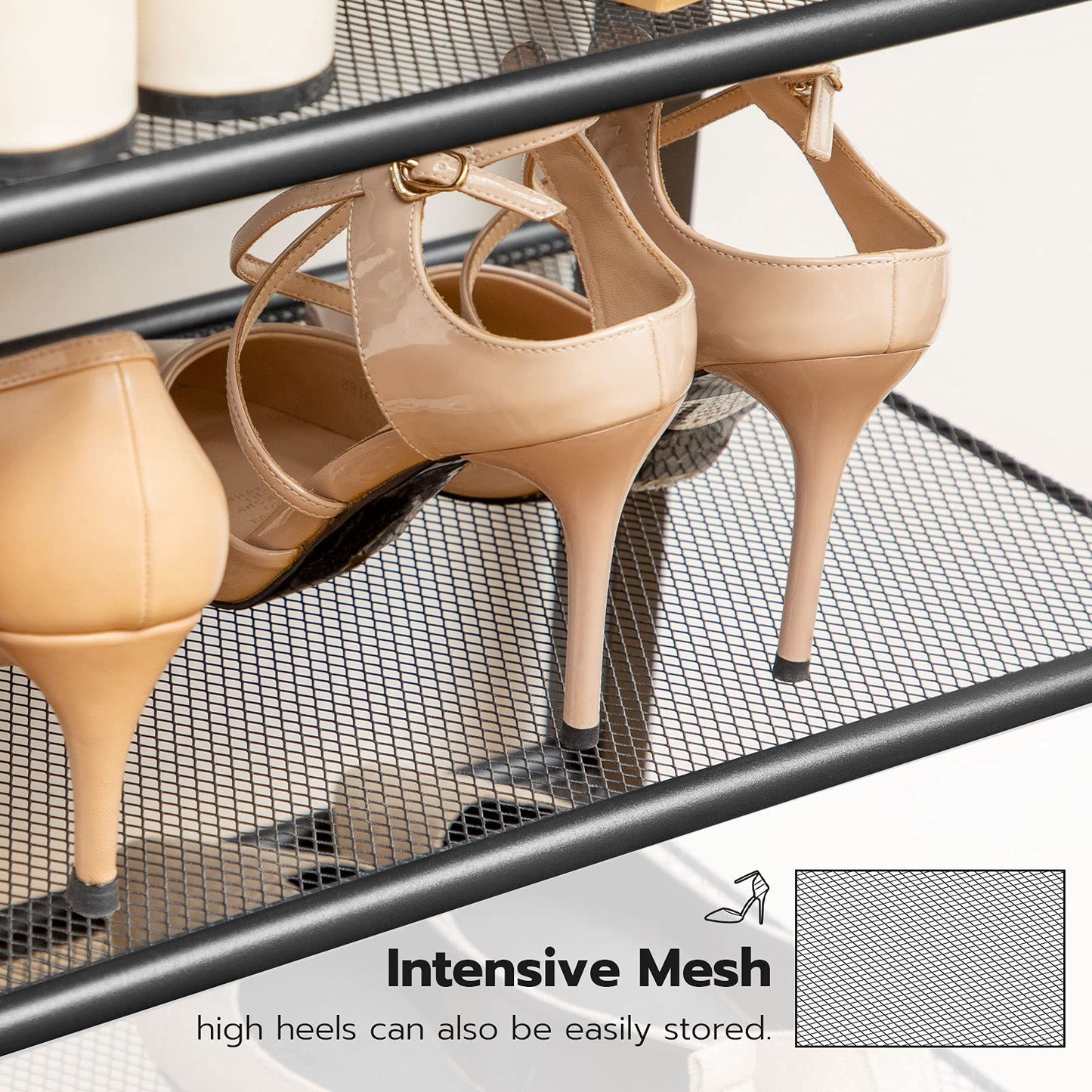 HOOBRO 8-Tier Narrow Shoe Rack & Shoe Storage Organizer