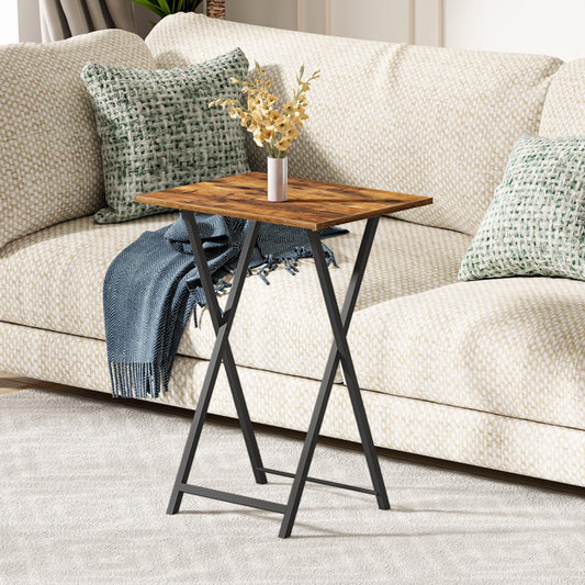 HOOBRO Folding TV Tray Table for Small Space