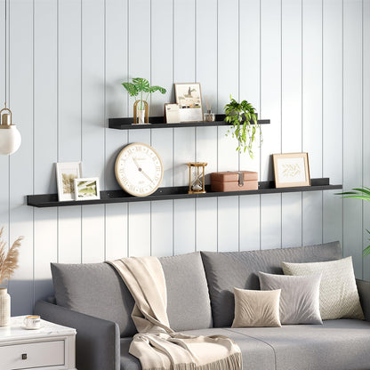 HOOBRO Floating Shelves, Wall Shelf Set of 3, 35.4 Inches Hanging Shelf