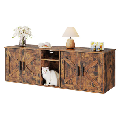 HOOBRO Hidden Double Litter Box Enclosure