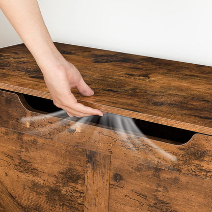 HOOBRO 39.3 inch Wooden Toy Storage Bench