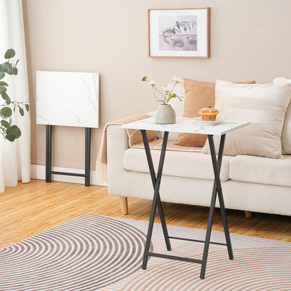 HOOBRO Sturdy, Compact, and Foldable TV Tray Table /2PICS