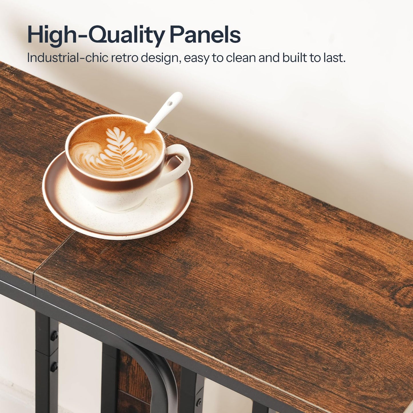 HOOBRO 2-Tier Narrow Console Table for Entryway