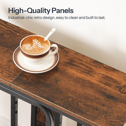 HOOBRO 2-Tier Narrow Console Table for Entryway