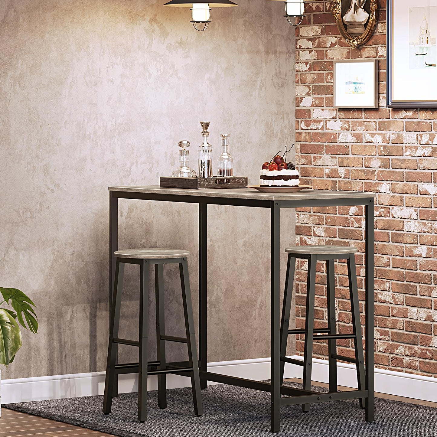 HOOBRO Greige 25.8-inch Bar Stool / 2PICS