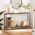 HOOBRO 47.2-inch Narrow Console Table with Shelves