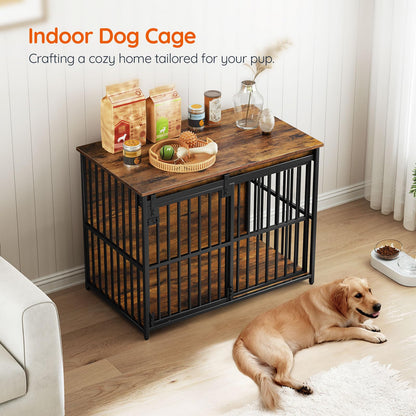 HOOBRO 36.6-inch Dog Crate Furniture & Heavy Duty Dog Kennel