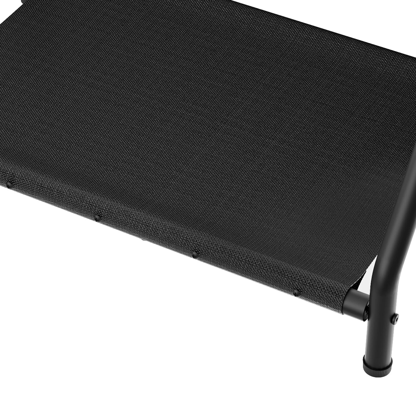 HOOBRO Black Folding Luggage Rack with Fabric Shelf