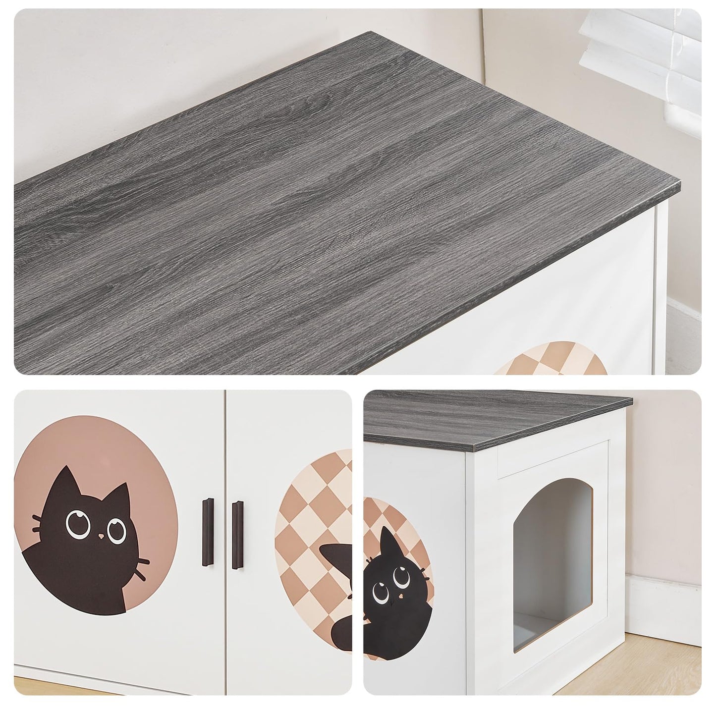 HOOBRO Hidden Cat Litter Box Enclosure Furniture