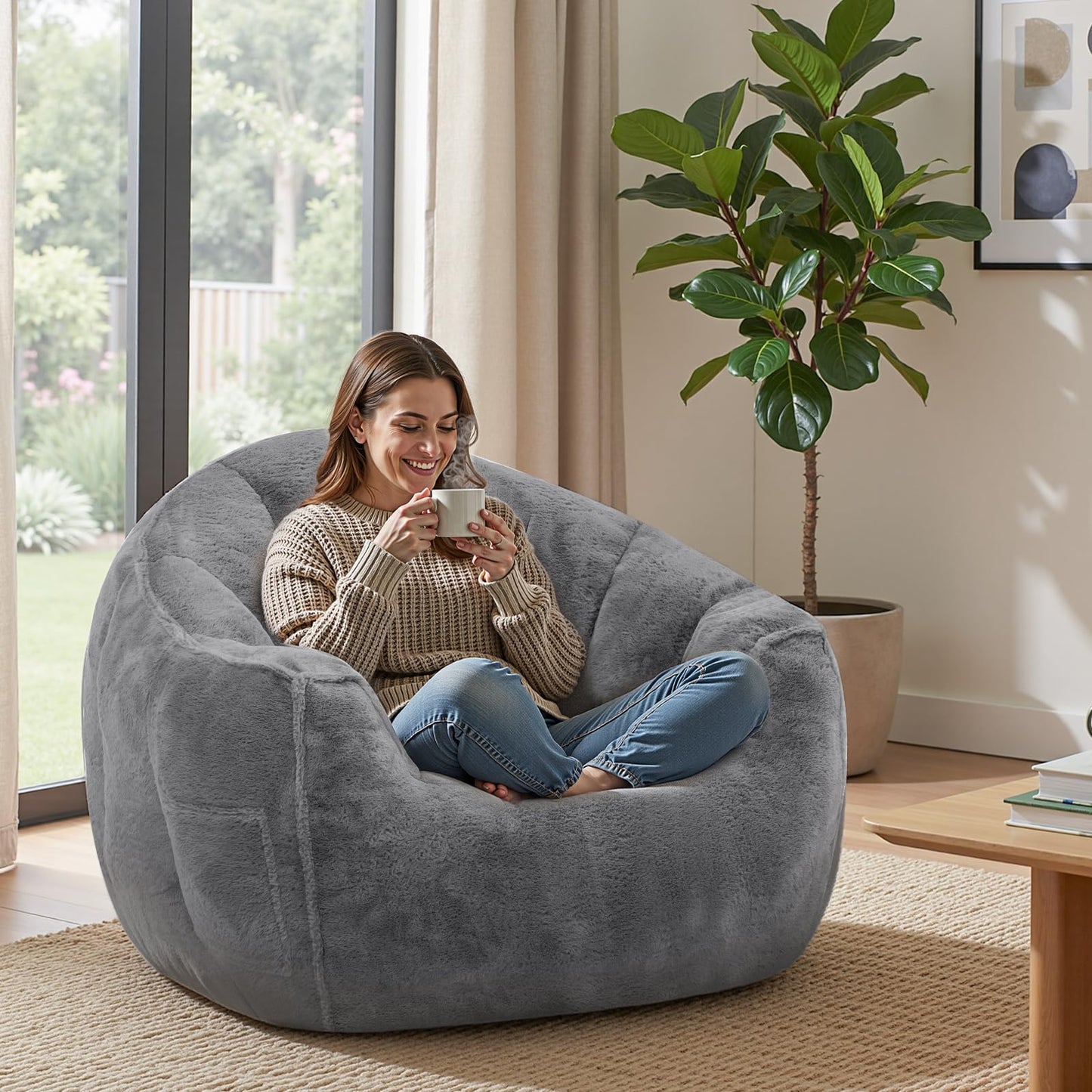 HOOBRO Oversized Bean Bag Chair for Adult