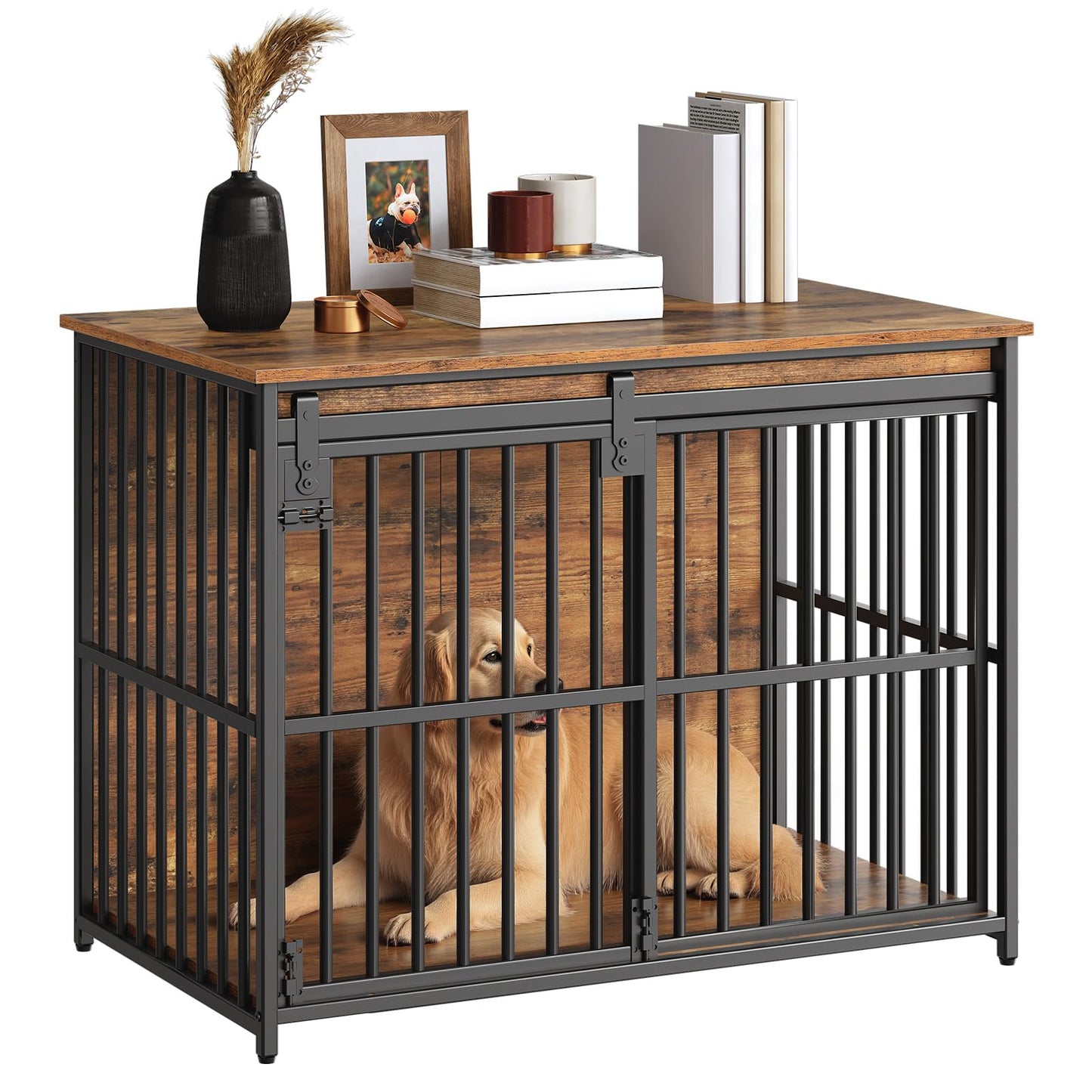 HOOBRO 36.6-inch Dog Crate Furniture & Heavy Duty Dog Kennel