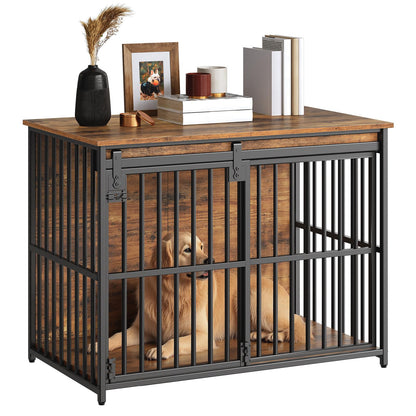 HOOBRO 36.6-inch Dog Crate Furniture & Heavy Duty Dog Kennel