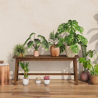 HOOBRO Mocha Color 39.3-inch Farmhouse Style Bamboo Dining Chair