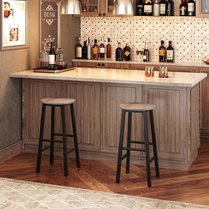 HOOBRO Greige 25.8-inch Bar Stool / 2PICS
