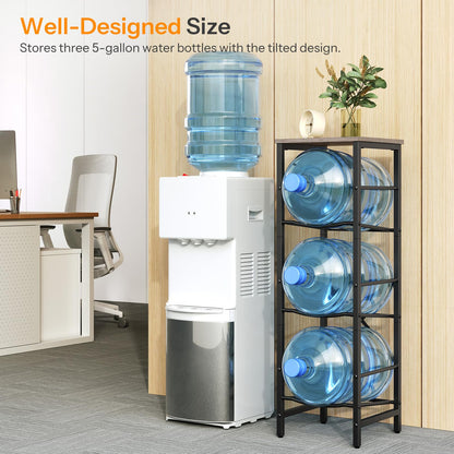 HOOBRO 3-Tier 5-Gallon Water Bottle Rack