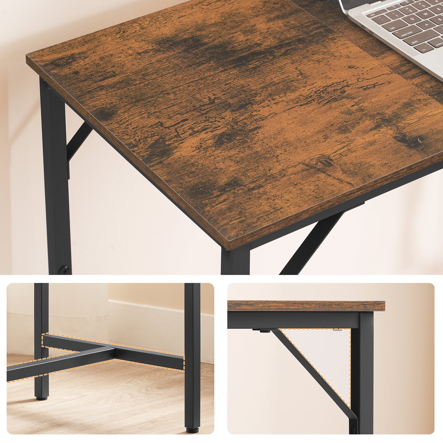 HOOBRO Console Table with Charging Station
