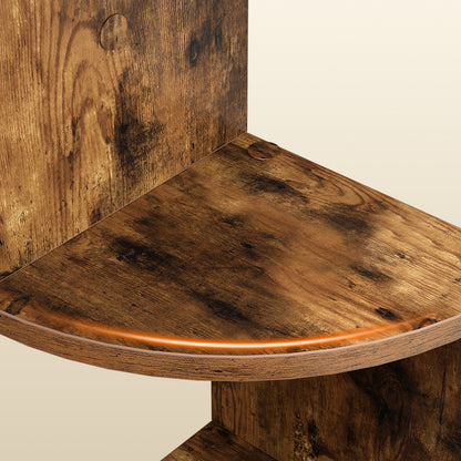 HOOBRO 4-Tier Wall-Mounted Corner Shelf / 2pics