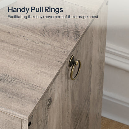 HOOBRO Wooden Multifunctional Toy Storage Box